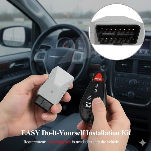 طقم استبدال مفتاح Fob عن بعد متوافق مع Chrysler Town and Country Dodge Grand Caravan 2008-2016، Volkswagen Routan 2009-2012 معرف FCC للدخول بدون مفتاح: M3N5WY783X IYZ-C01C، 433MHZ 7BTN in Kuwait