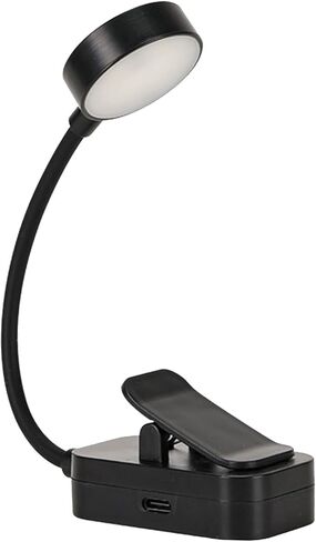 Reading Book Light for Bed, Adjustable LED Desk Lamp with Clamp, for Reading and Study, Compact Portable USB Desk Lamp(Black) in Saudi Arabia