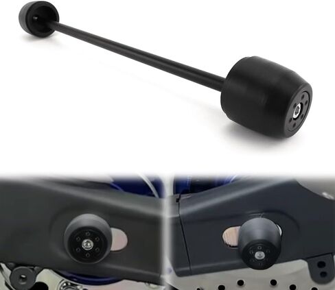 مزلقات المحور الخلفي Xitomer مع بكرة ذراع متأرجحة مناسبة لـ YZF-R3 2015-2025، MT-03 2016-2025، مزلقات إطار عجلة الشوكة الخلفية للدراجة النارية + واقي من التصادم + حامل ذراع متأرجح/منزلقات/بكرات (خلفية وبكرات) in Kuwait