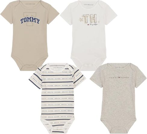 Tommy Hilfiger 4 Pack Short Sleeve Bodysuit in Saudi Arabia
