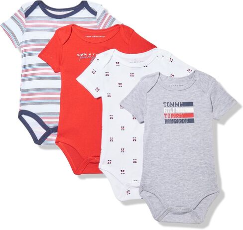 Tommy Hilfiger 4 Pack Short Sleeve Bodysuit in Saudi Arabia