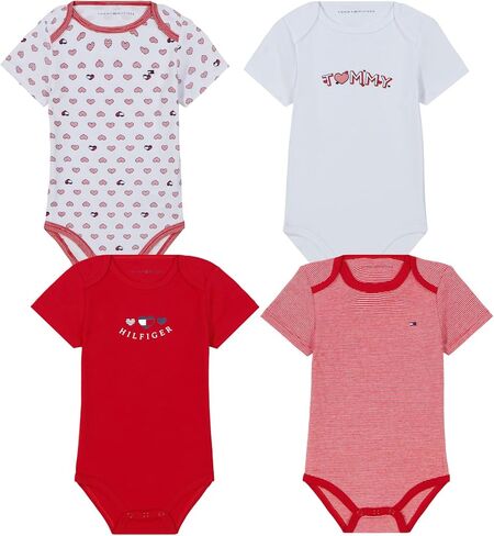 Tommy Hilfiger 4 Pack Short Sleeve Bodysuit in Saudi Arabia