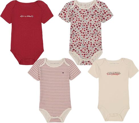 Tommy Hilfiger 4 Pack Short Sleeve Bodysuit in Saudi Arabia