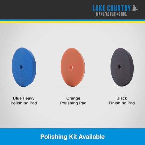 وسادة تشطيب إسفنجية سوداء مقاس 5.5 بوصة SDO (عبوة من قطعتين) - تصنيع Lake Country - وسادة مدارية قياسية عالية التحمل للأسطح المطلية - تناسب لوحة دعم مقاس 5 بوصات in Kuwait