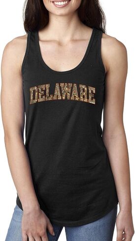 States Camo Collection Pop Culture Ladies Racerback Tank Top in Saudi Arabia