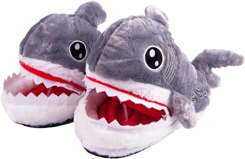 نعال قطيفة لطيفة على شكل حيوان من ARELUX للنساء - قطة الباندا الحيوانية الرائعة (أسود، رمادي)، أحذية منزلية شتوية دافئة ناعمة ودافئة، شبشب غرفة نوم مريح منفوش للنساء والفتيات المراهقات، راحة داخلية غير قابلة للانزلاق in Kuwait