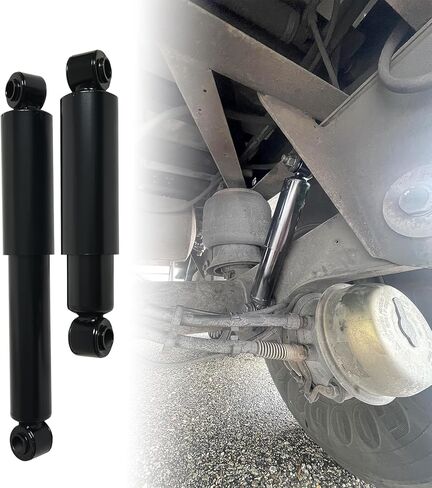 2 Pack 85000 Heavy Duty Rear Shock Absorbers Fit for CUSH Hendrickson Intraax Vantraax Ridewell Trailmobile Trailer Air Suspensions #65416 in Kuwait