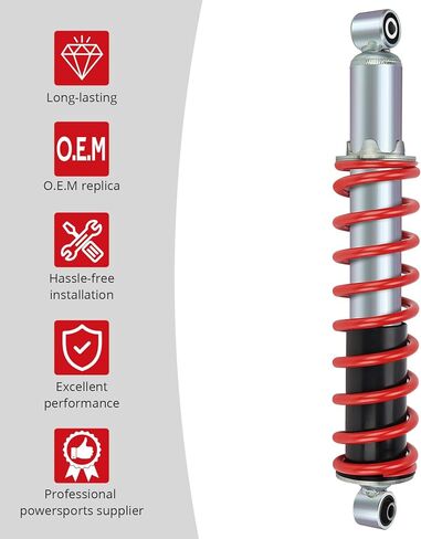 JAVIK ممتص الصدمات الخلفي باللون الأحمر لسيارة Honda 2001-2020 TRX250X Sportrax TRX250EX O.E.M#52400-HN6-003 in Kuwait