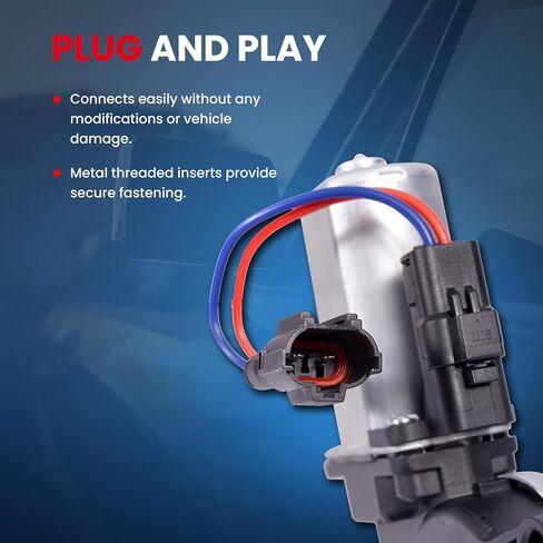 MOCA Front Left or Rear Right Window Motor w/ 2-Blade Compatible with 13-14 for Hyundai Elantra L4 1.8L, 2014 for Hyundai Elantra L4 2.0L, 13-15 for Sonata L4 2.4 in Saudi Arabia