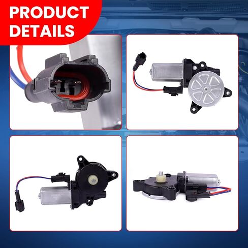 MOCA Front Left or Rear Right Window Motor w/ 2-Blade Compatible with 13-14 for Hyundai Elantra L4 1.8L, 2014 for Hyundai Elantra L4 2.0L, 13-15 for Sonata L4 2.4 in Saudi Arabia