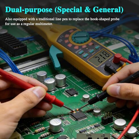 جهاز اختبار دائرة السيارات مع مسبار خطاف، جهاز قياس رقمي متعدد 4 في 1، جهاز اختبار كهربائي تلقائي للتيار المستمر/التيار المتردد، مقاومة استمرارية الجهد الكهربي للبطارية، جهاز اختبار الصمام الثنائي للبطارية مع شاشة لإصلاح شاحنة السيارة in Kuwait