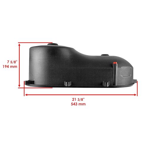 Caltric CVT Clutch Belt Outer Cover Compatible with Polaris Sportsman 700 2002 2003 2004 2005 2006 2007 with Gasket in Saudi Arabia