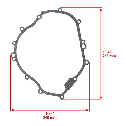 Caltric Stator Gasket Compatible with Yamaha Grizzly 350 Yfm350F 4X4 Irs Hunter Yfm35F 2007-2013 Gasket in Saudi Arabia