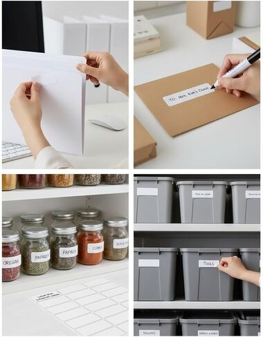300 Printable Labels – 2.45" x 0.95" 10 Sheets, A4 Size 8.27" x 11.69" | Laser & Inkjet Compatible Label Paper for Jars, Shipping, Packaging, Mailing, Address & Organization in Saudi Arabia