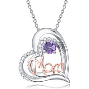 Midari Highland Cow/Fox/Elephants/Dinosaur/Cardinal/Black Cat/Lion Necklace for Women 925 Sterling Silver Animal Heart Jewelry for Women Mom Friends in Kuwait