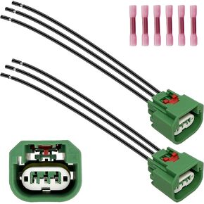 Headlight Connector Wiring Harness Replacement for Jeep Wrangler Patriot Compatible with Dodge Ram Headlight Daytime Running Lamp Parking Light H13, Replaces 68064997AA, 2PCS in Kuwait