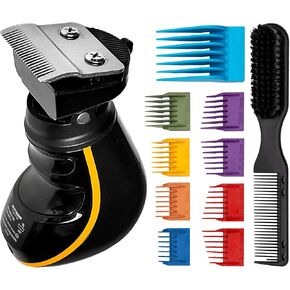 ماكينة قص Buzz Buddy بزاوية 360 درجة، أداة حلاقة برأس دوارة، شفرة سيراميك (0.5-2.0 مم)، محرك هادئ 7000 دورة في الدقيقة، مقاومة للماء IPX7، مجموعة لاسلكية in Kuwait