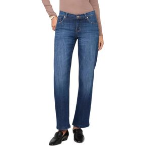 DU/ER DUER Women's Performance Denim Mid Rise Straight Jean in Kuwait