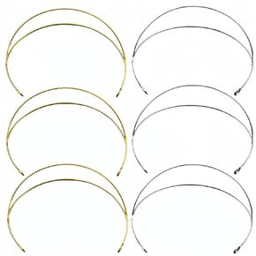 6 حزمة 2 طبقة معدنية الذهب تاج أغطية الرأس الزفاف خوذة زي غطاء الرأس لحفلة تنكرية تأثيري حزب تيارا الشعر الأطواق DIY الحرفية in Kuwait