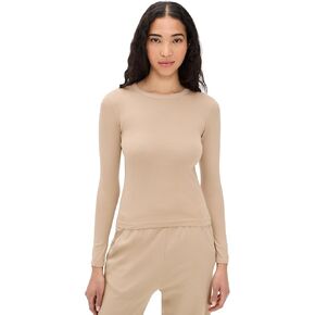 Enza Costa Women's Supima Cotton New Classic Long Sleeve Tee in Kuwait