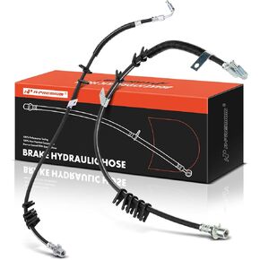 A-Premium Rear Driver and Passenger Side Brake Hydraulic Hose Compatible with Select Workhorse Models - W20 2001/2004-2009, W21 2007-2009, W22 2001/2004-2009 - Replace# W0013606(Pack of 2) in Kuwait