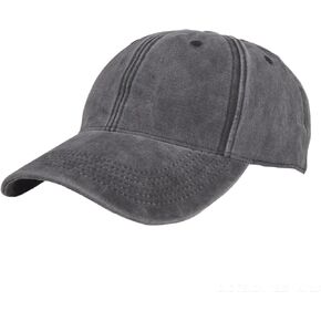 قبعة بيسبول للرؤوس الكبيرة - قبعة كبيرة جدًا للرجال والنساء، قبعة أبي كلاسيكية من القطن المغسول مع حزام قابل للتعديل in Kuwait