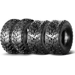 مجموعة من 4 إطارات ATV/UTV 22x7-11 أمامية و22x10-9 خلفية، إطارات طينية لجميع التضاريس 22x7x11 و22x10x9,4 طبقات، مداس اتجاهي، بدون أنبوب in Kuwait