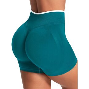 Aoysky Womens Workout Shorts 4.1" Scrunch Butt Biker Shorts High Waisted Yoga Gym Running Booty Shorts in Kuwait