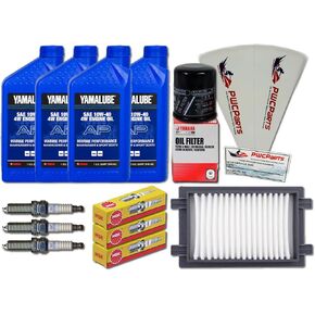 YAMAHA 2016+ TR-1 VX Cruiser Deluxe/ 2025+ Jet Blaster 2-Up 3-Up Oil Change Maintenance Kit w/NGK Spark Plugs & PWCParts Replacement 6EY-14451-00-00 Air Filter in Kuwait