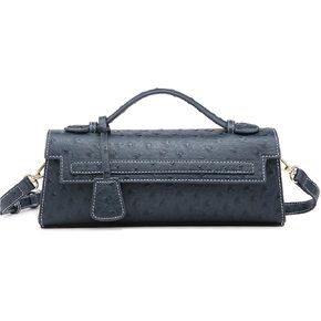 حقائب يد نسائية بمقبض علوي، نمط النعام والثعبان - محفظة كلاتش، حقائب كروس مصممة للنساء مع حزام قابل للفصل in Kuwait