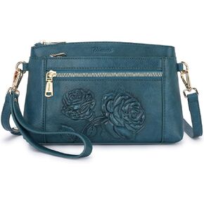 Small Crossbody Bags for Women,Vegan Leather Cell Phone Purse Embossed Clutch Purse with Shoulder and Wrist Strap | Breathable Material, Adjustable Strap, Multi-Pockets, Detachable Strap in Kuwait