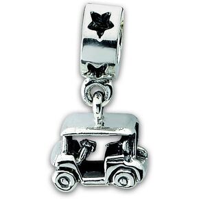 Sterling Silver Reflections Golf Cart Dangle Bead in Saudi Arabia
