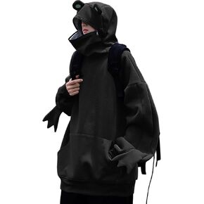 Men's Frog Hoodie Hooded Unisex Pullover Casual Solid Color Sweatshirt with Pocket in Saudi Arabia