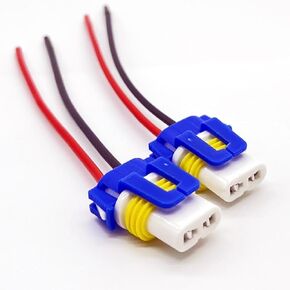 TOPKU 9005 9006 9012 9145 H10 Female High Temperature Ceramic Adapter Wiring Harness Sockets Wire for Headlights or Fog Lights in Kuwait