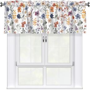 Sea Turtle Curtain Valance Coastal Coral Kitchen Short Curtains 54"x18" Window Treatment Rod Pocket Valance for Bedroom Living Room Decor in Saudi Arabia