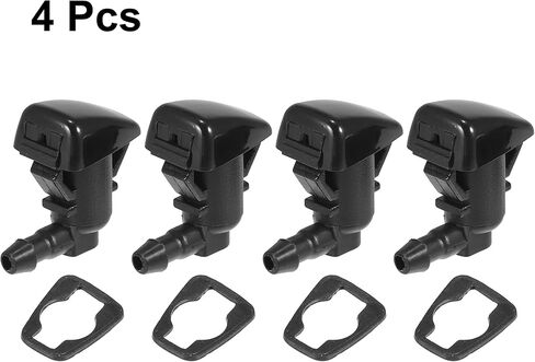 X AUTOHAUX 4pcs BC3Z-17603-A Windshield Washer Sprayer Nozzle Single Hole for Ford F250 F350 F450 F550 Super Duty 2011-2016 in Saudi Arabia