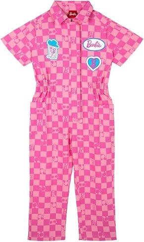 Barbie Twill Racing Zip Up Coverall Infant to Big Kid Sizes (12 Months - 8) in Kuwait