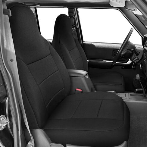 Front Seat Cover Compatible with 1984-2001 Jeep Cherokee XJ SE, Sport, Classic, Limited, Neoprene Seat Cover, Durable Seat Protection with Rain Defender in Kuwait