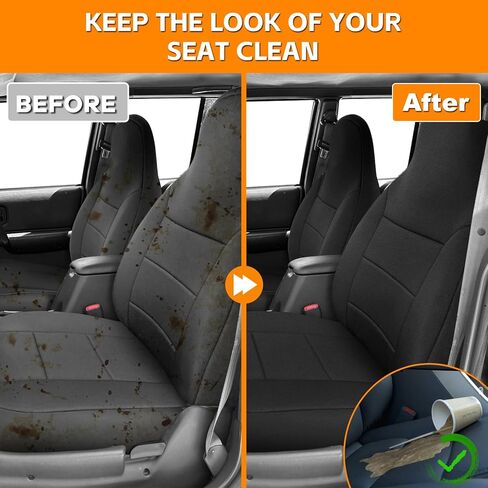 Front Seat Cover Compatible with 1984-2001 Jeep Cherokee XJ SE, Sport, Classic, Limited, Neoprene Seat Cover, Durable Seat Protection with Rain Defender in Kuwait