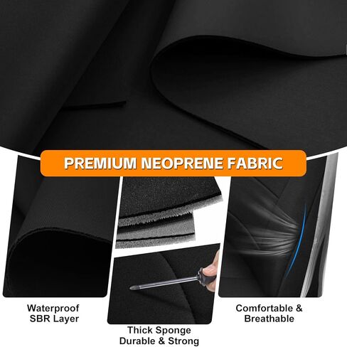 Front Seat Cover Compatible with 1984-2001 Jeep Cherokee XJ SE, Sport, Classic, Limited, Neoprene Seat Cover, Durable Seat Protection with Rain Defender in Kuwait