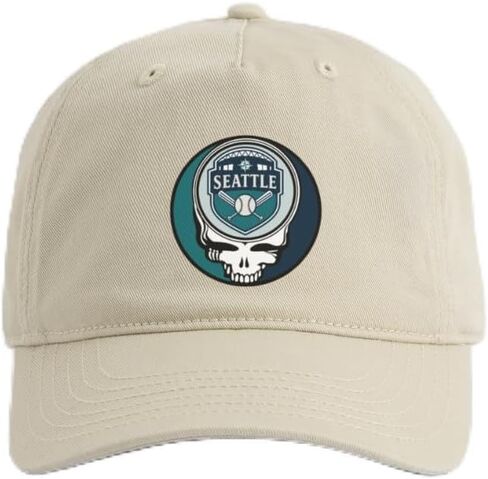 Grateful Ball Park Collection | Seattle Baseball Stealie Baseball Dad Hat in Saudi Arabia
