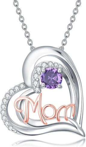 Midari Highland Cow/Fox/Elephants/Dinosaur/Cardinal/Black Cat/Lion Necklace for Women 925 Sterling Silver Animal Heart Jewelry for Women Mom Friends in Kuwait