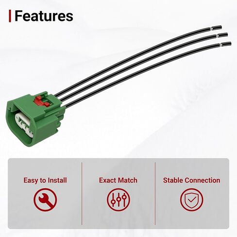 Headlight Connector Wiring Harness Replacement for Jeep Wrangler Patriot Compatible with Dodge Ram Headlight Daytime Running Lamp Parking Light H13, Replaces 68064997AA, 2PCS in Kuwait