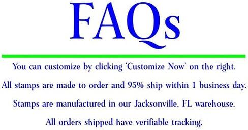 Palm Tree Address Stamp in Kuwait