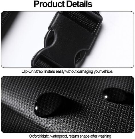 Backseat Car Organizer, Kick Mats Back Seat Protector with Touch Screen Tablet Holder, Adjustable Travel Accessories and Mesh Storage Bag for Car, Closet, Wall and Home Organization, Black in Saudi Arabia