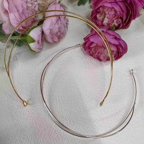 6 حزمة 2 طبقة معدنية الذهب تاج أغطية الرأس الزفاف خوذة زي غطاء الرأس لحفلة تنكرية تأثيري حزب تيارا الشعر الأطواق DIY الحرفية in Kuwait