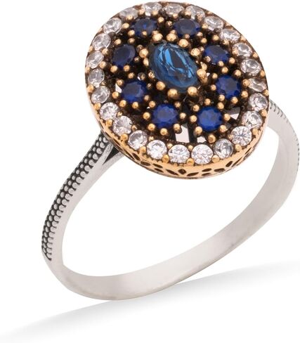 Handmade 925 Sterling Silver Turkish Women Ring in Saudi Arabia