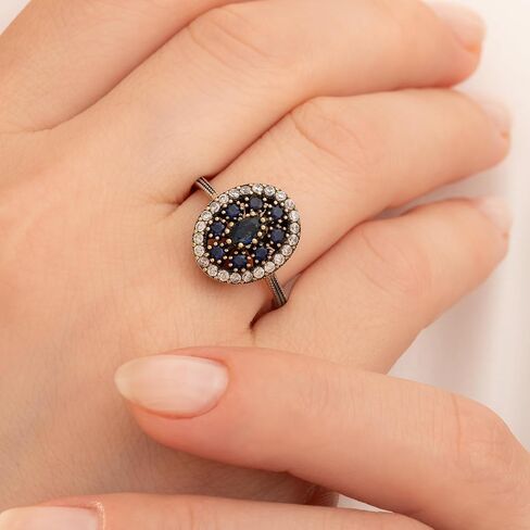 Handmade 925 Sterling Silver Turkish Women Ring in Saudi Arabia