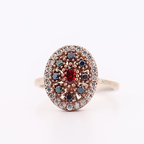 Handmade 925 Sterling Silver Turkish Women Ring in Saudi Arabia
