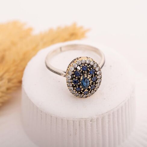 Handmade 925 Sterling Silver Turkish Women Ring in Saudi Arabia